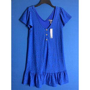 ModCloth NWT blue lace swing dress - size XS